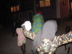Chasing the kids